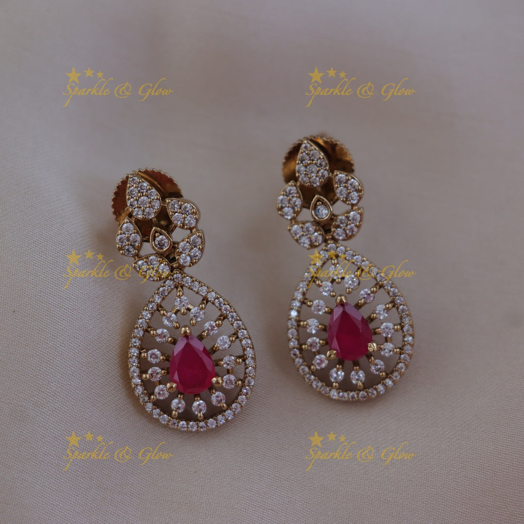 Exquisite Mango Design Necklace Set for Festive Bliss