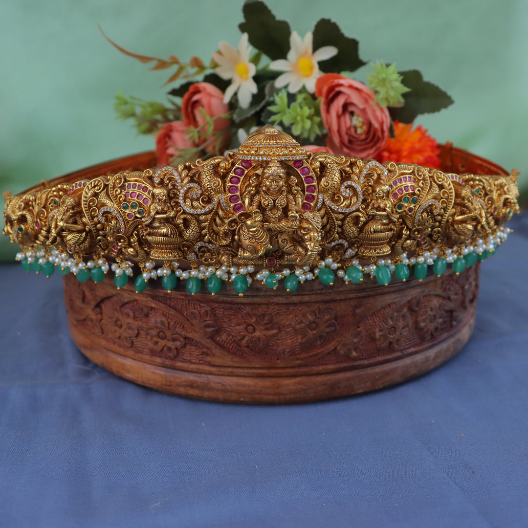 Exquisite Gold Hipbelt with Divine Motifs