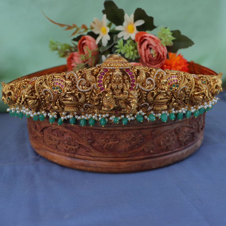 Exquisite Gold Hipbelt with Divine Motifs