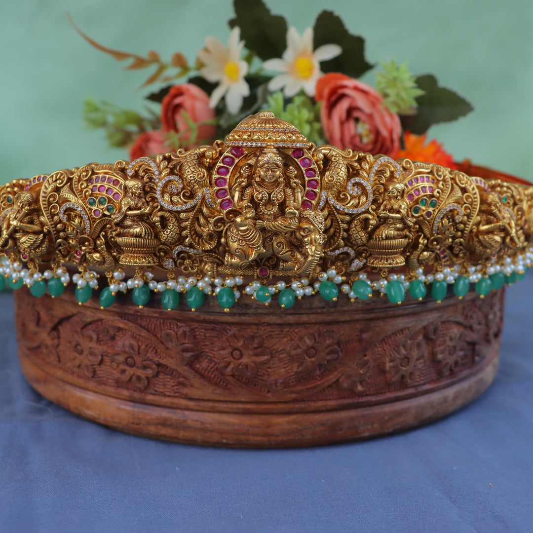 Exquisite Gold Hipbelt with Divine Motifs