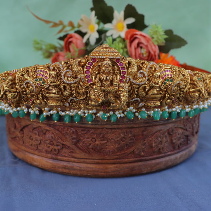 Exquisite Gold Hipbelt with Divine Motifs