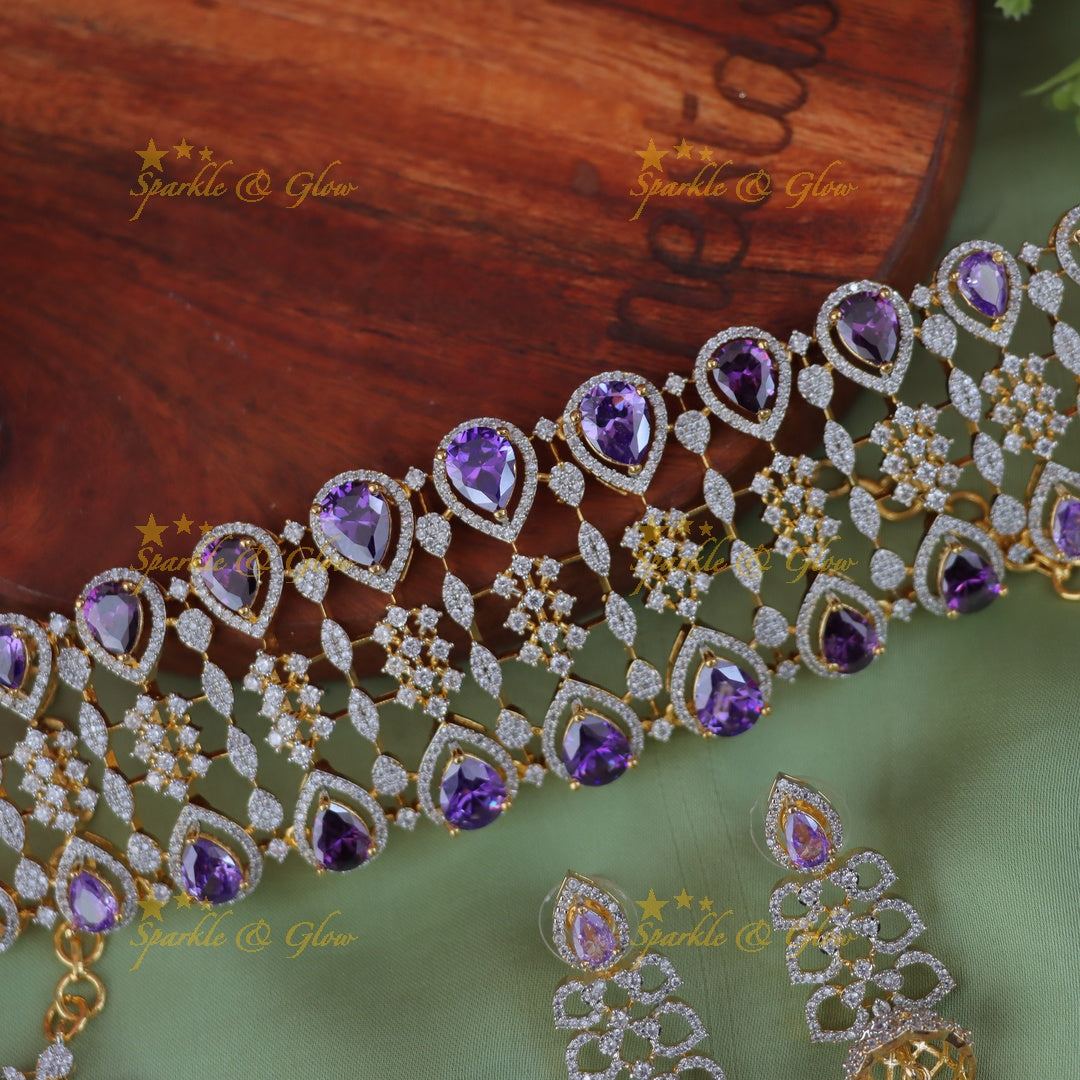 Exquisite Green Bridal Necklace Set for Weddings