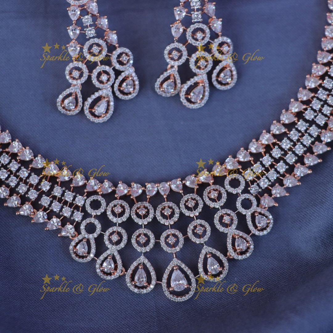 Exquisite Gold-Plated Stone Necklace Set for Festivals