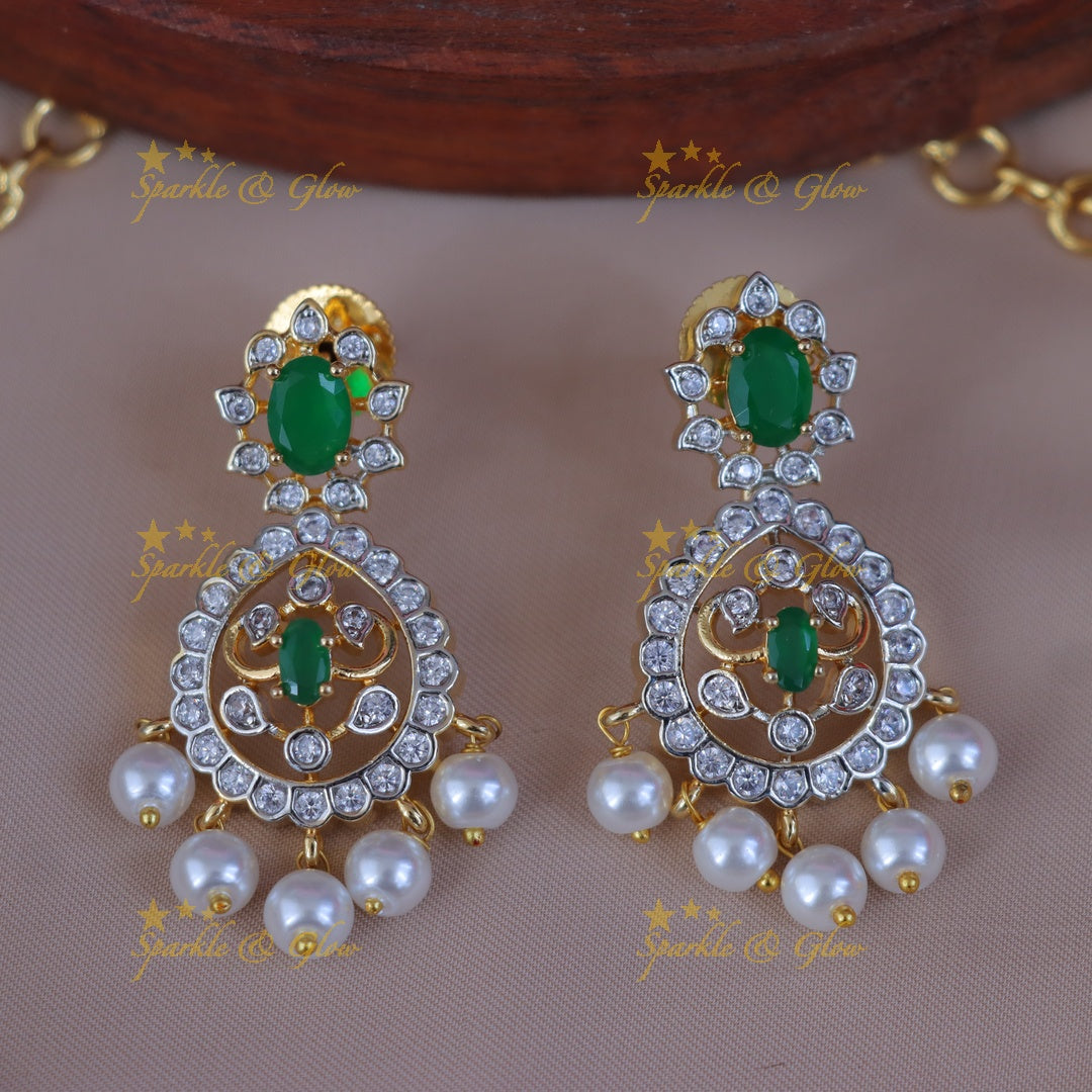 Elegant Bridal Pearl & Ruby Necklace Set Online