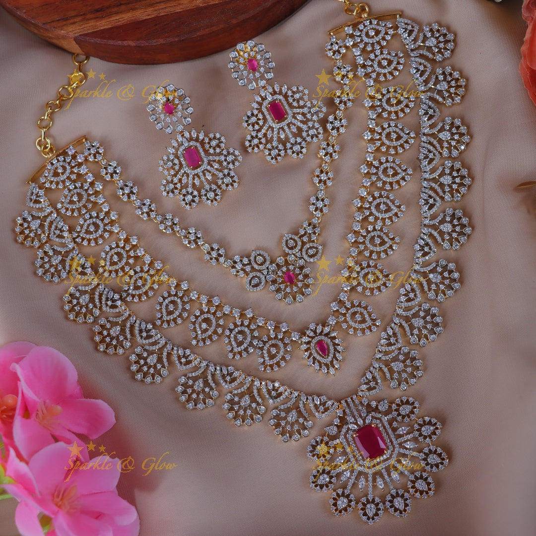 Exquisite Floral Necklace Set for Special Occasions
