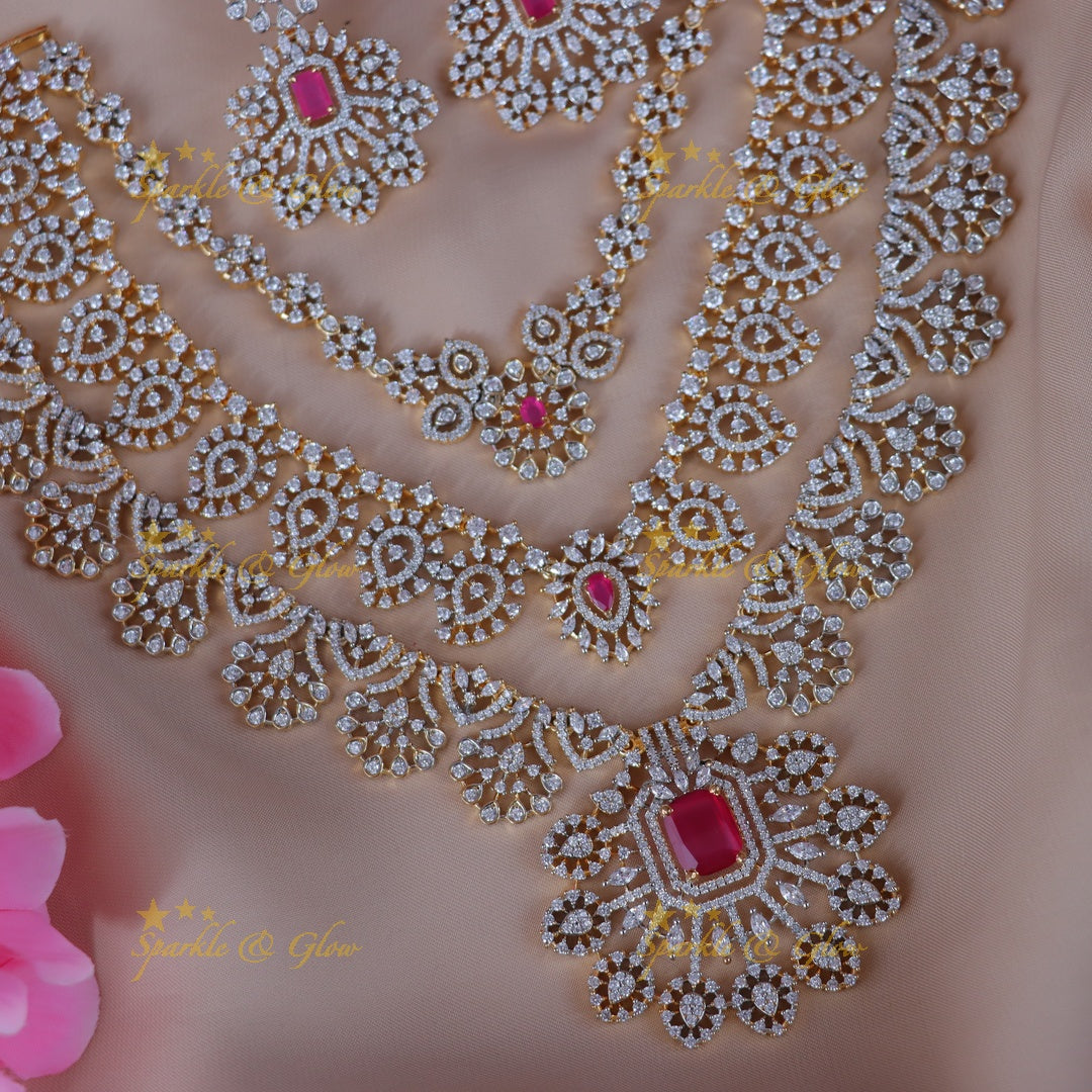 Exquisite Floral Necklace Set for Special Occasions