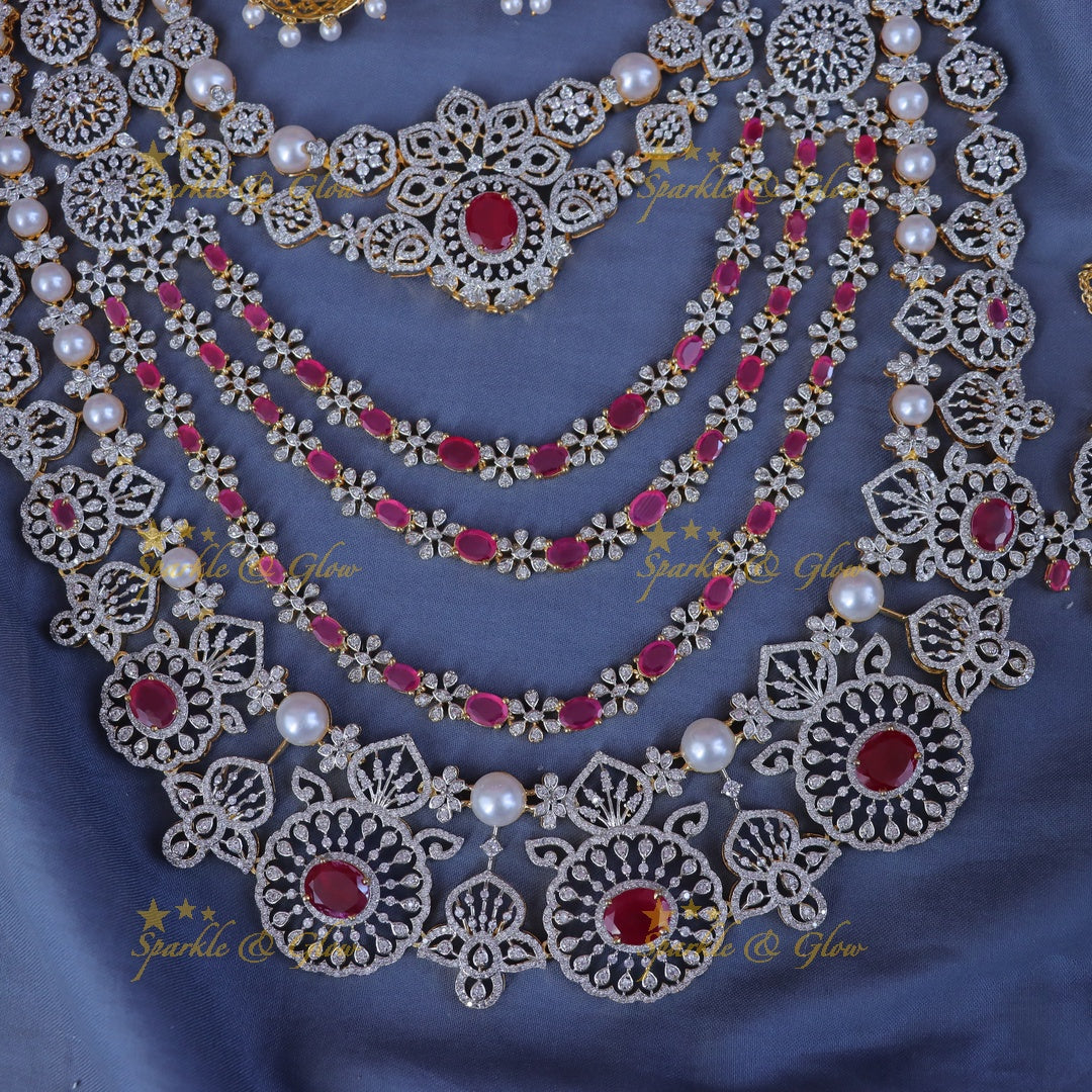 Exclusive Gold Polish Bridal Jewelry Set - Timeless Elegance