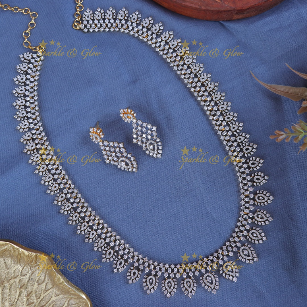 Exquisite Mango Design Necklace Set - Premium Imitation