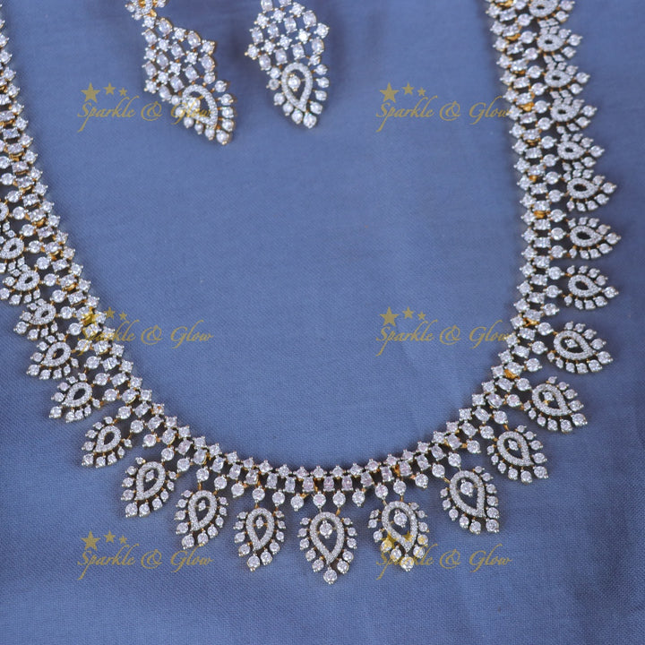 Exquisite Mango Design Necklace Set - Premium Imitation