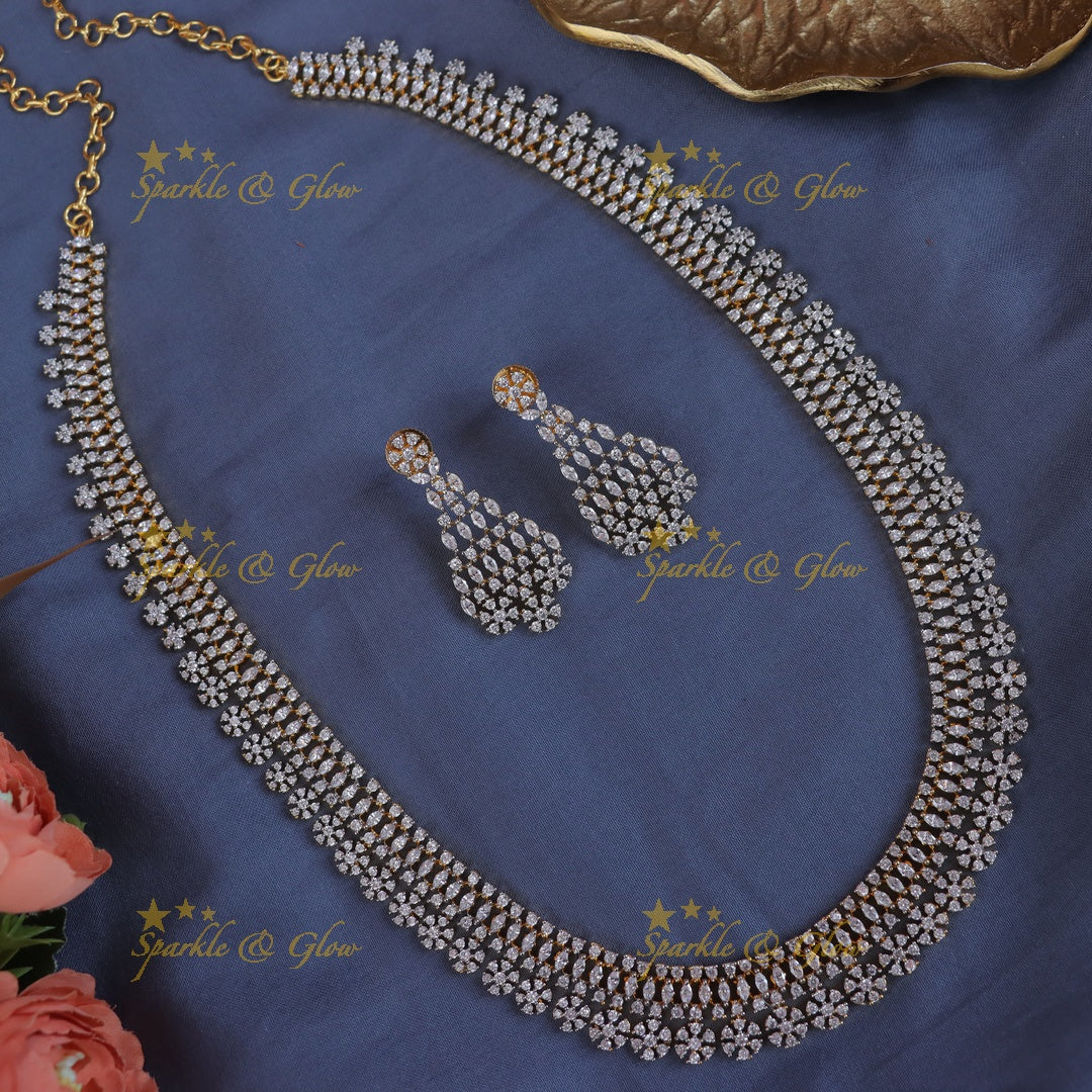 Exquisite Floral Necklace Set - Perfect for Celebrations