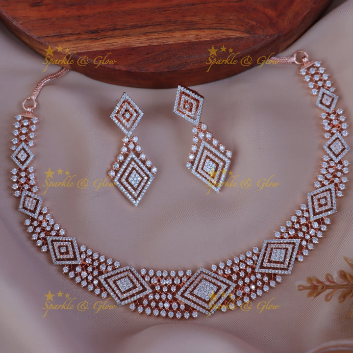Stunning Imitation Diamond Necklace Set for Special Events