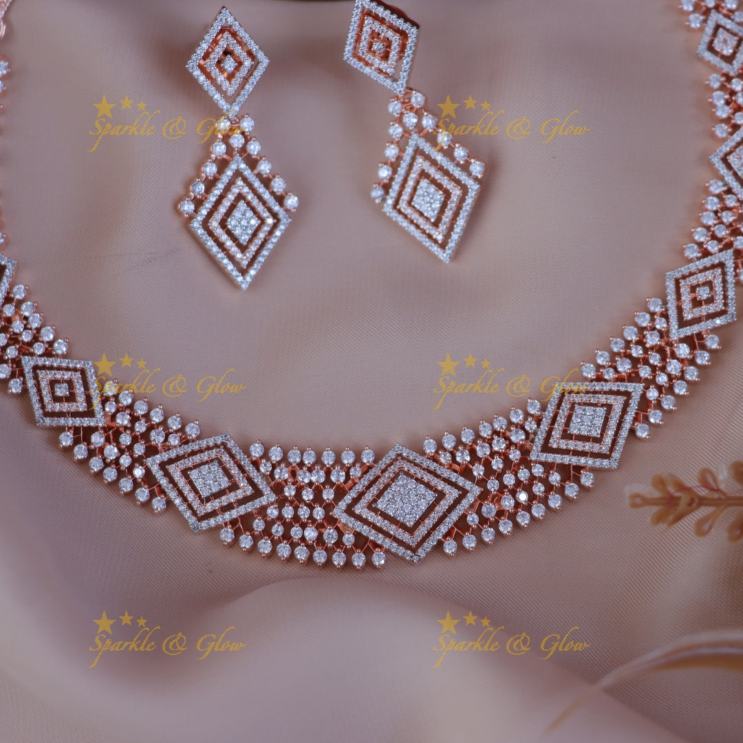 Stunning Imitation Diamond Necklace Set for Special Events