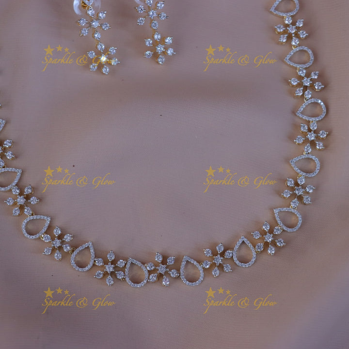 Elegant Floral Bridal Necklace Set for Memorable Weddings