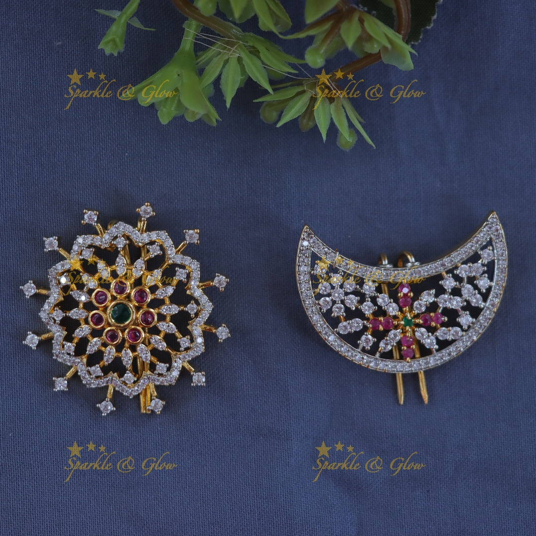 Exquisite Floral Moon Jadabilla Hairpiece for Weddings