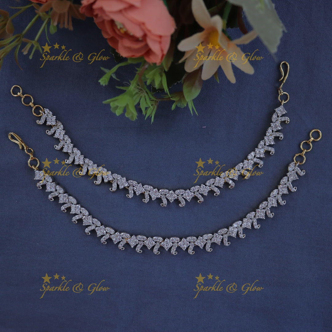 Sparkling Diamond Earchain for Festive Celebrations