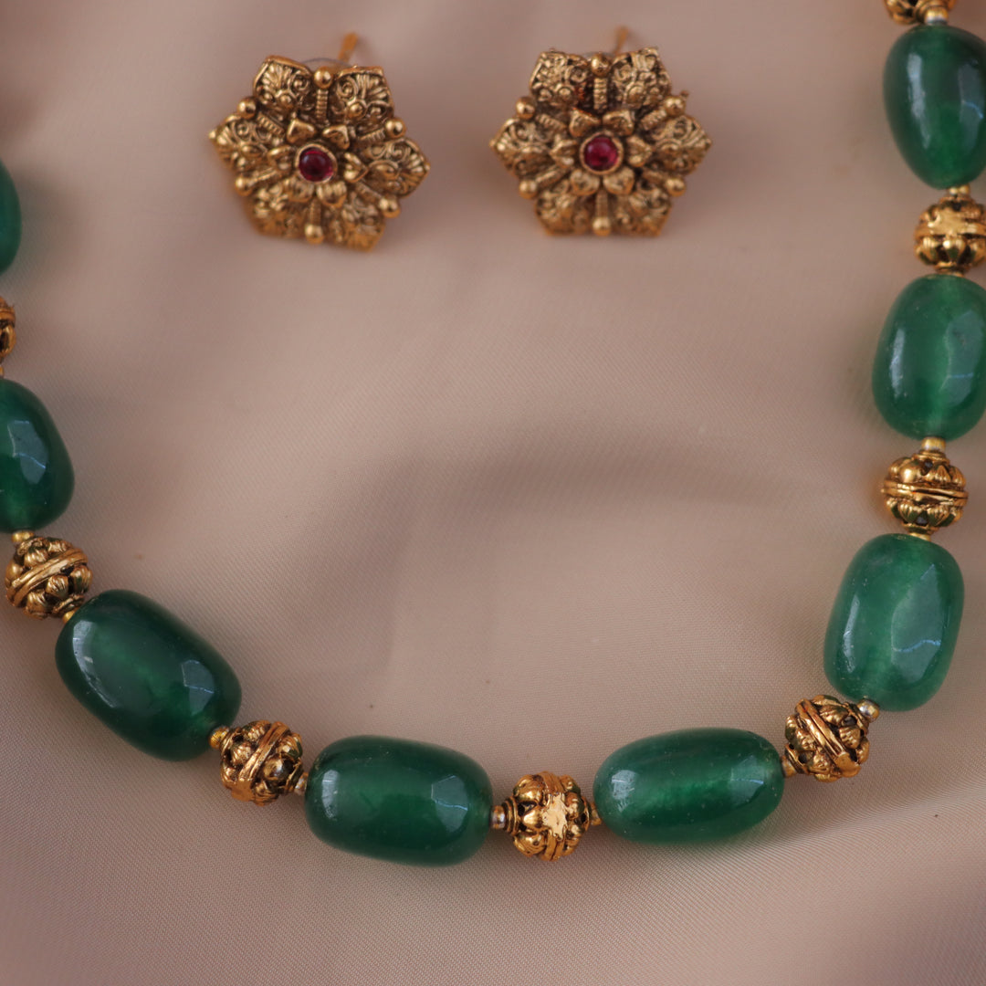 Exquisite Gold Bead Necklace for Festive Elegance