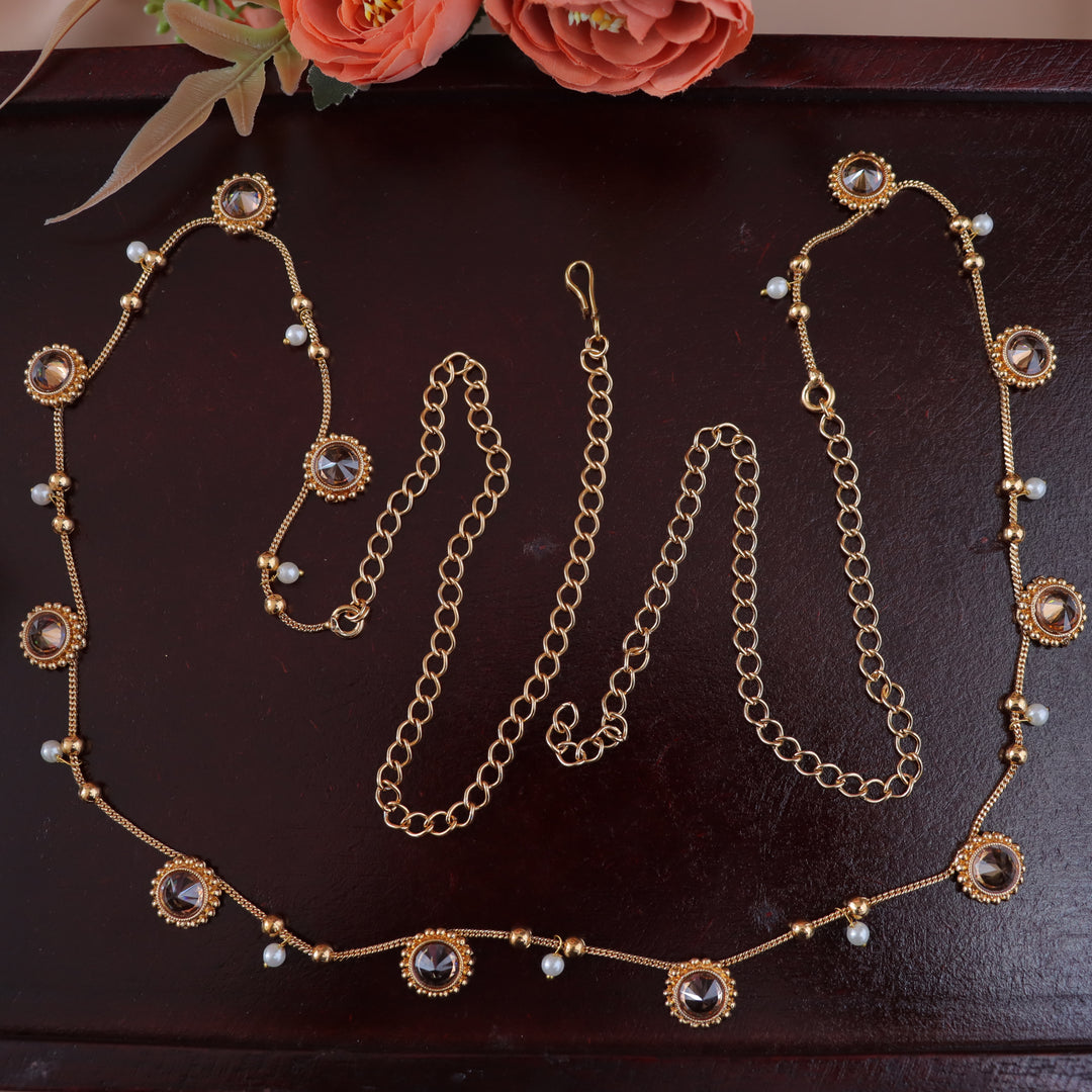Exquisite Gold Pearl Hipchain for Brides & Festivities