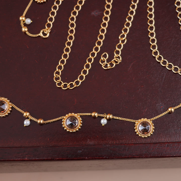 Exquisite Gold Pearl Hipchain for Brides & Festivities