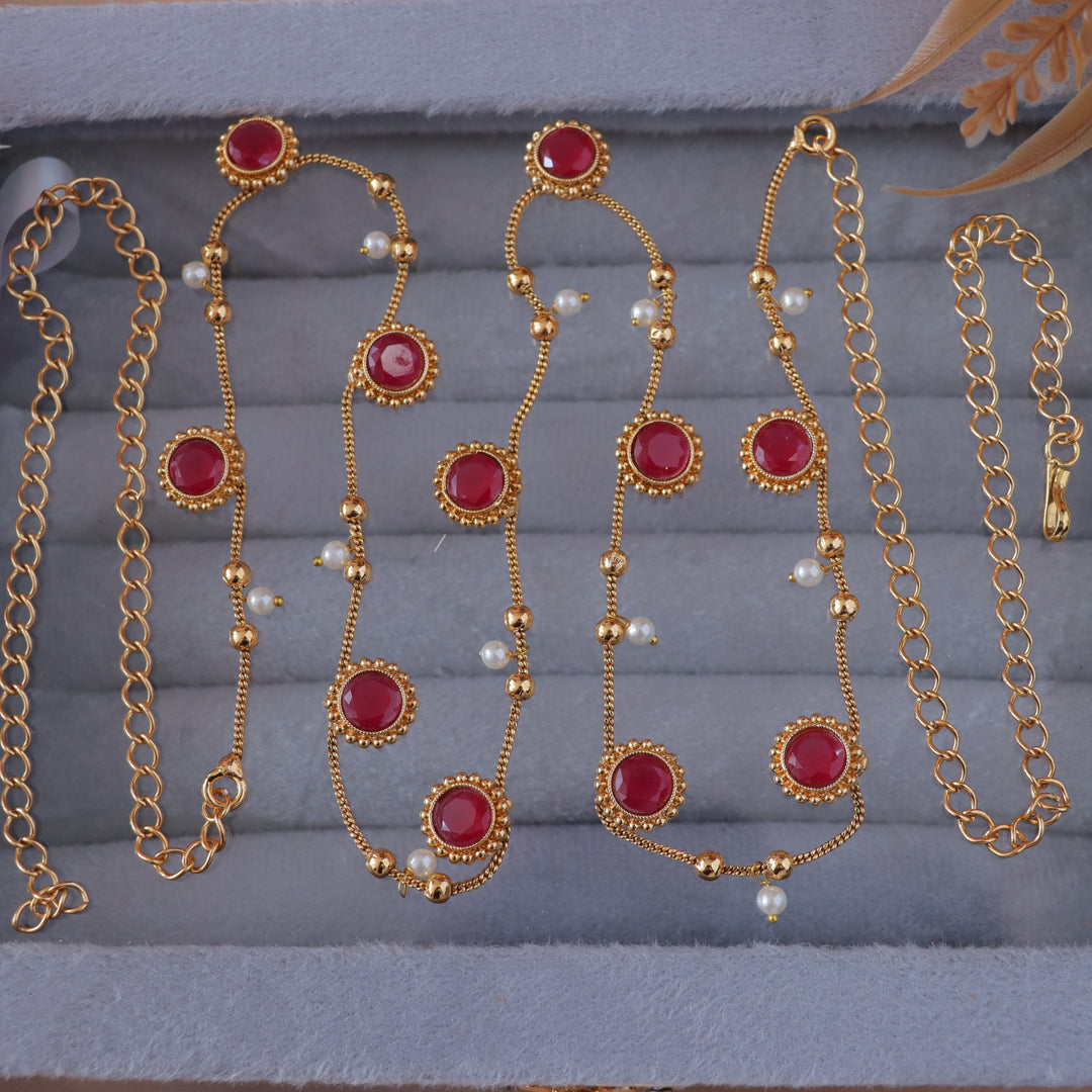 Exquisite Gold Pearl Hipchain for Brides & Festivities