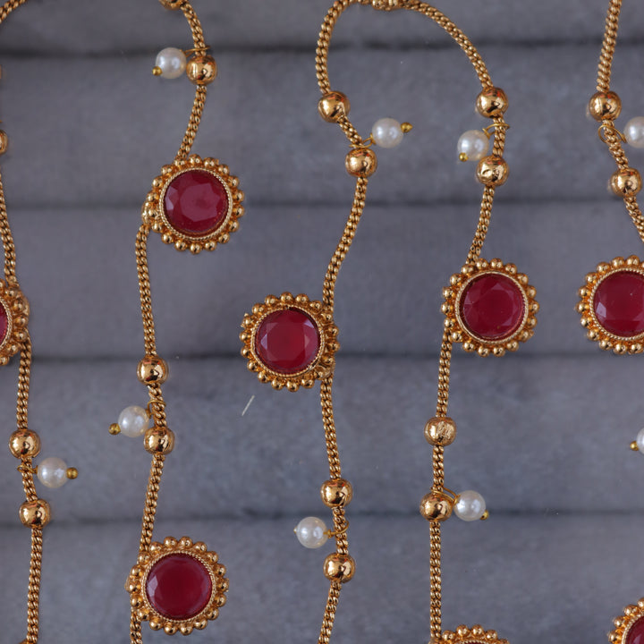 Exquisite Gold Pearl Hipchain for Brides & Festivities