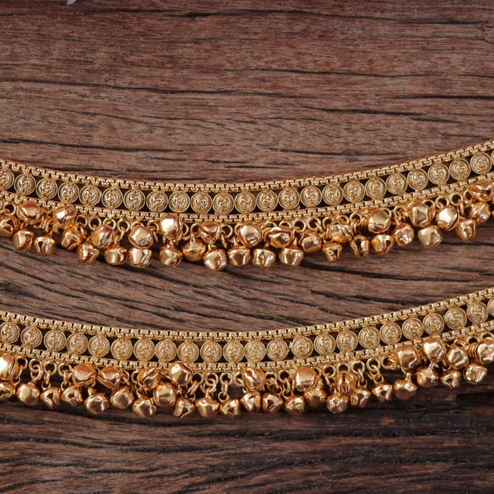 Elegant Festive Gold Anklets - Premium Quality