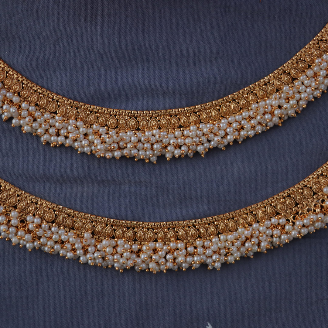 Exquisite Gold Bead Bridal Anklet for Celebrations