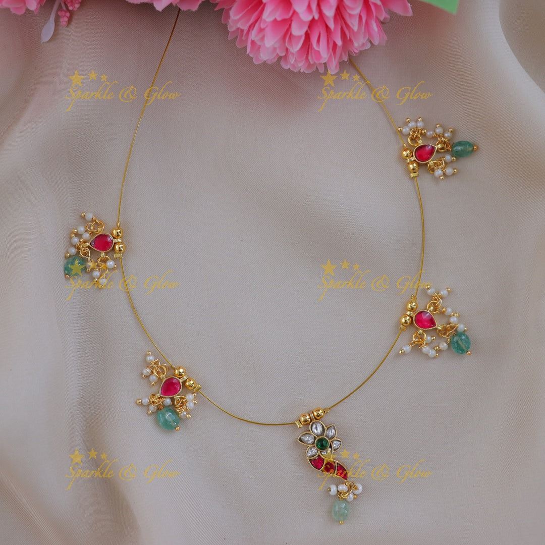 Exquisite Golden Peacock Necklace for Festive Glamour