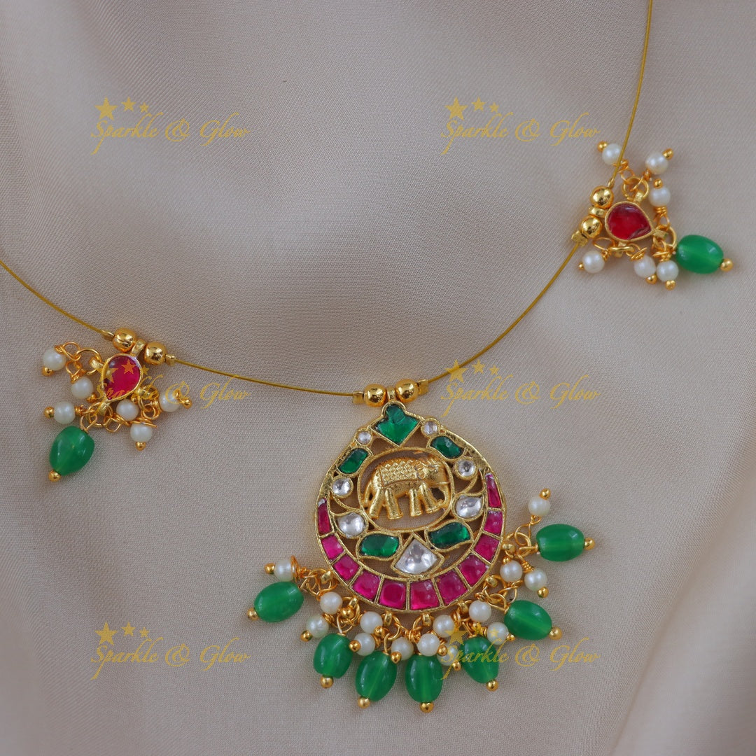 Exquisite Elephant Moon Necklace - Perfect for Every Event