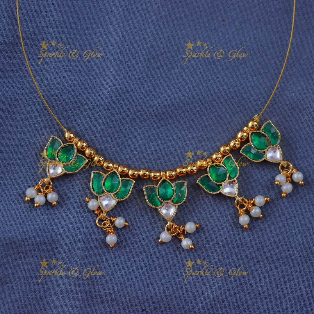 Elegant Lotus Pearl Necklace – Premium Imitation Jewelry