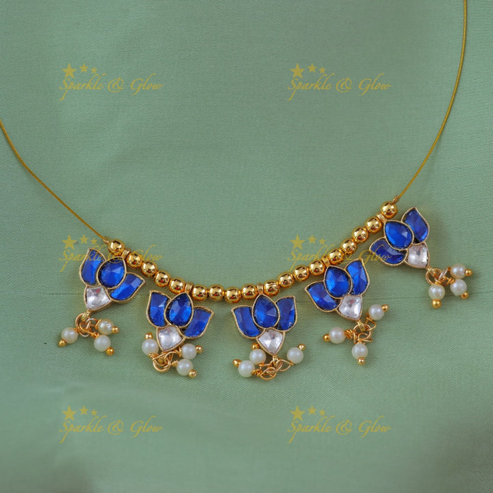 Elegant Lotus Pearl Necklace – Premium Imitation Jewelry