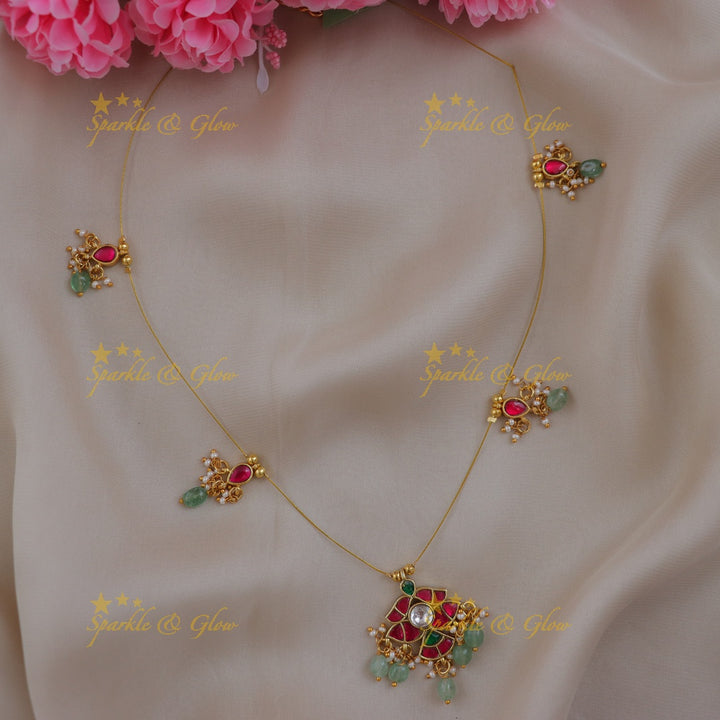 Exquisite Gold Invisible Necklace for Indian Weddings