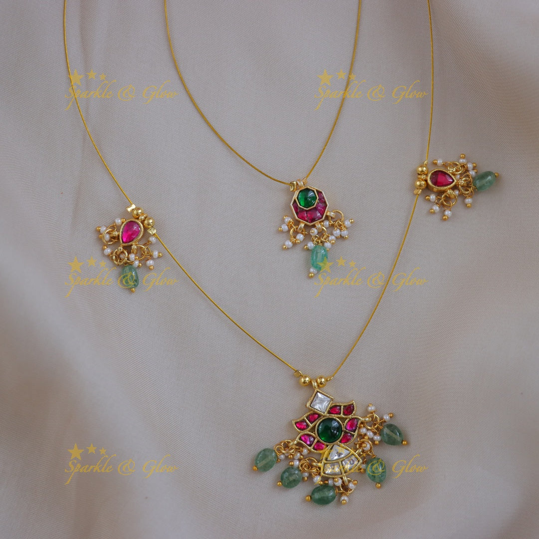 Elegant Gold Necklace Set - Perfect for Celebrations