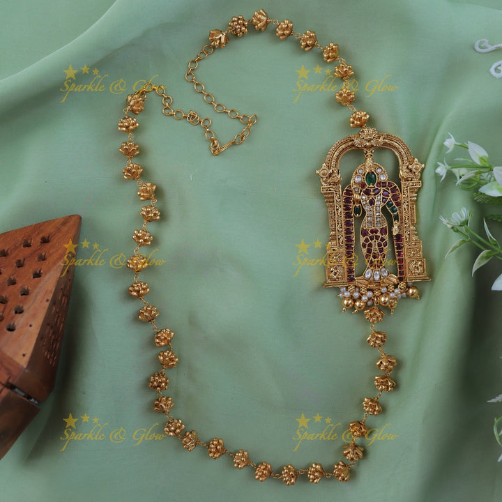 Exquisite Venkateshwara Temple Necklace - Timeless Elegance