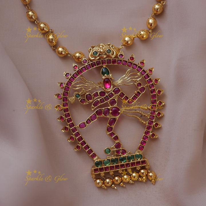 Exquisite God-Inspired Gold Bead Pendant Necklace