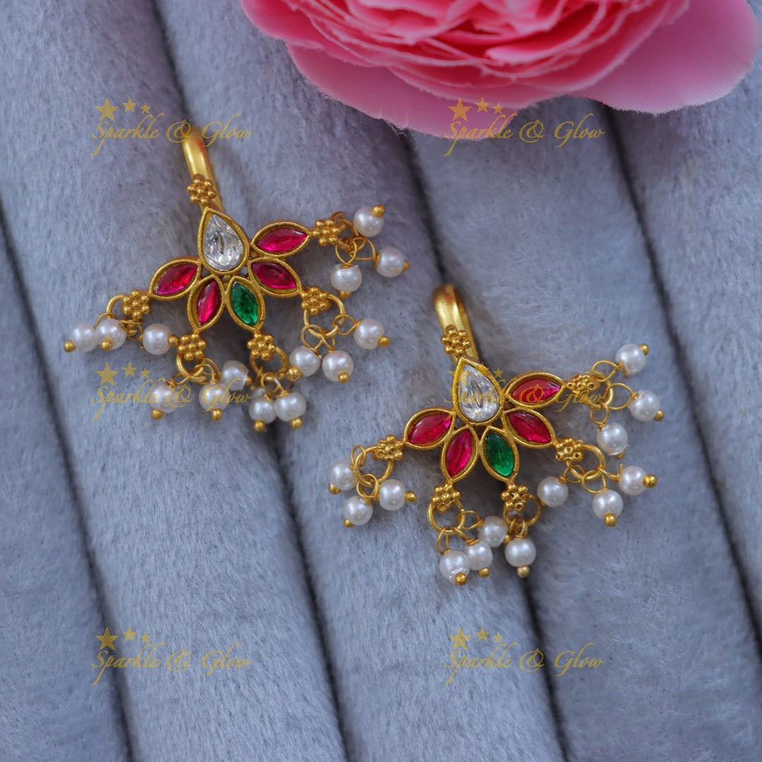 Exquisite Floral Jhumka Earrings for Vibrant Celebrations
