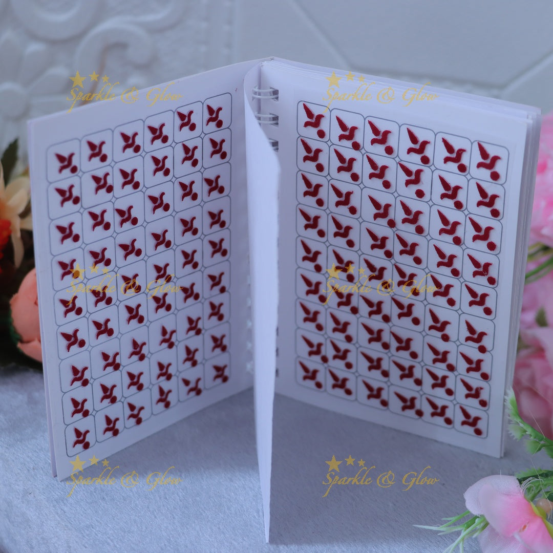 Elegant Maroon Bindi Set for Festive Occasions