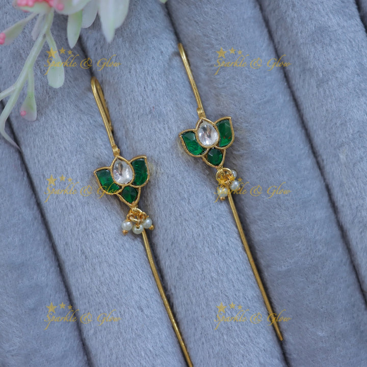 Exquisite Lotus Pearl Earcuff for Festive Elegance