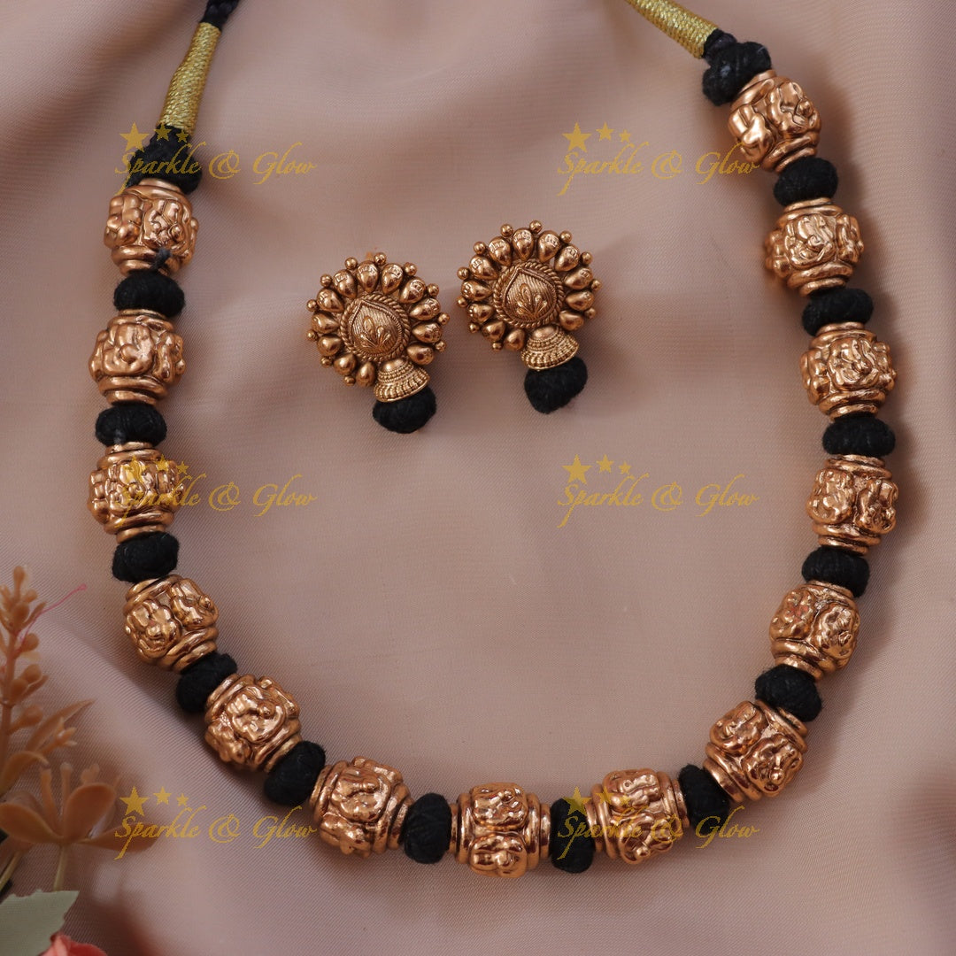 Gold Bead Necklace - Perfect for Every Celebration