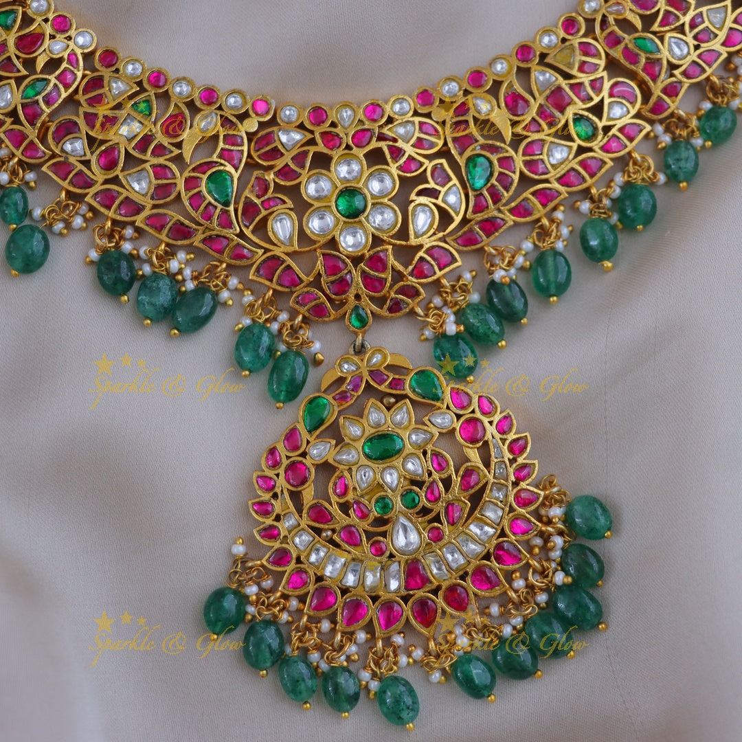 Luxurious Jadau Kundan Necklace - Festive Elegance