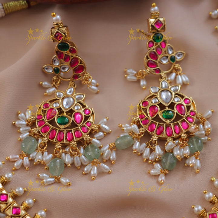 Exquisite Jadau Peacock Necklace - Perfect for Festivals