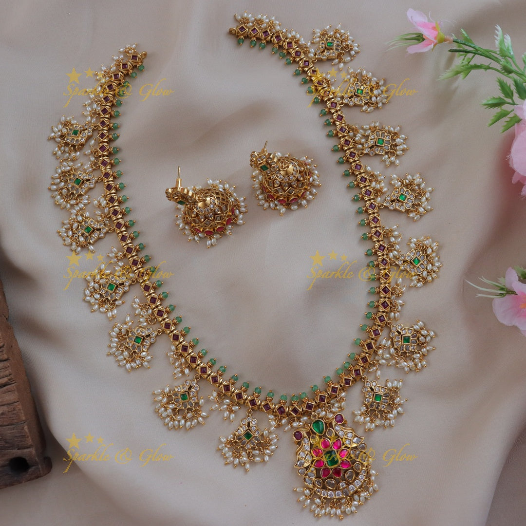 Radiant Jadau Guttapusalu Necklace for Celebrations