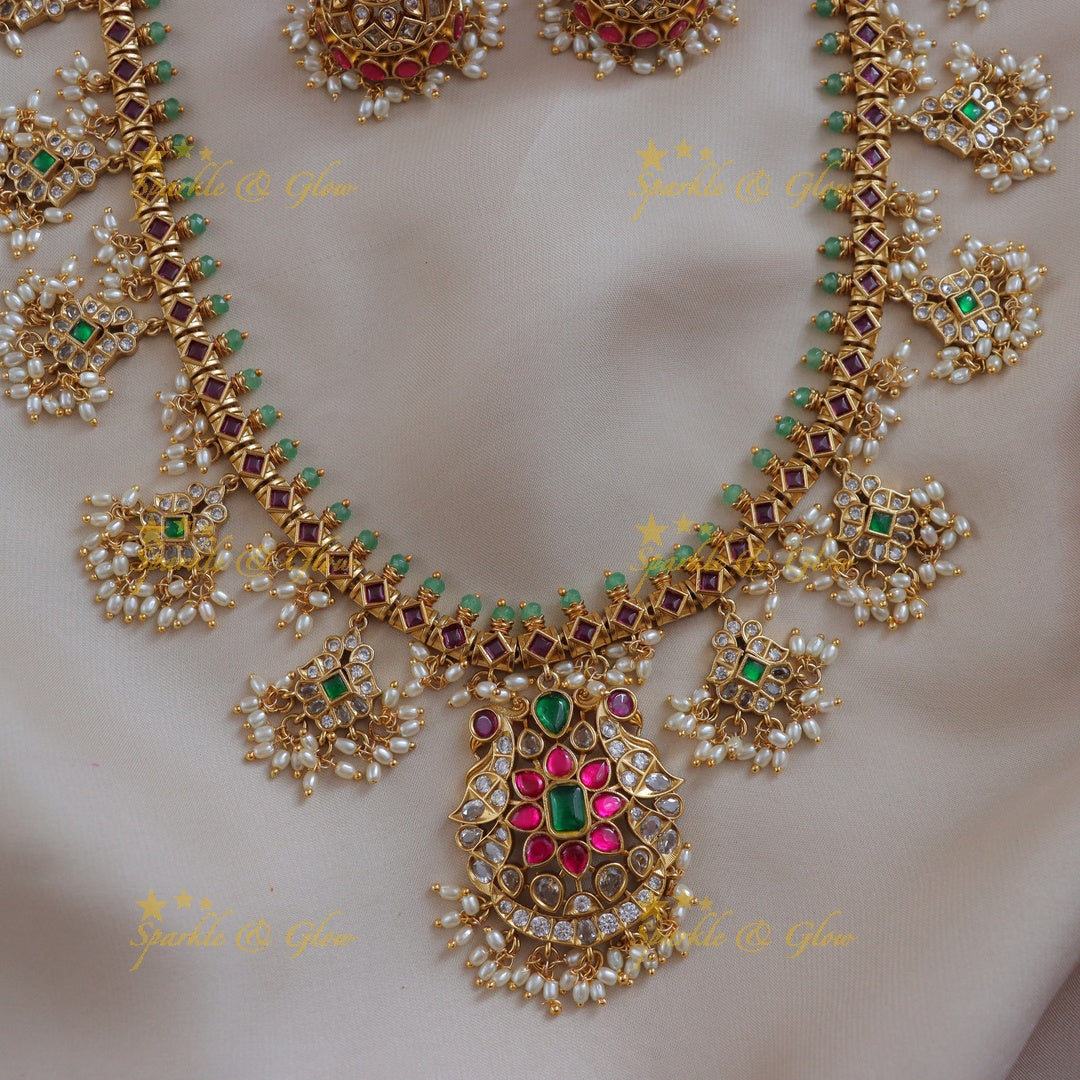 Radiant Jadau Guttapusalu Necklace for Celebrations