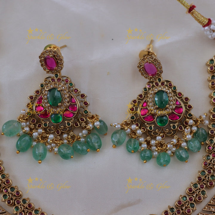 Exquisite Layered Peacock Necklace for Festive Elegance