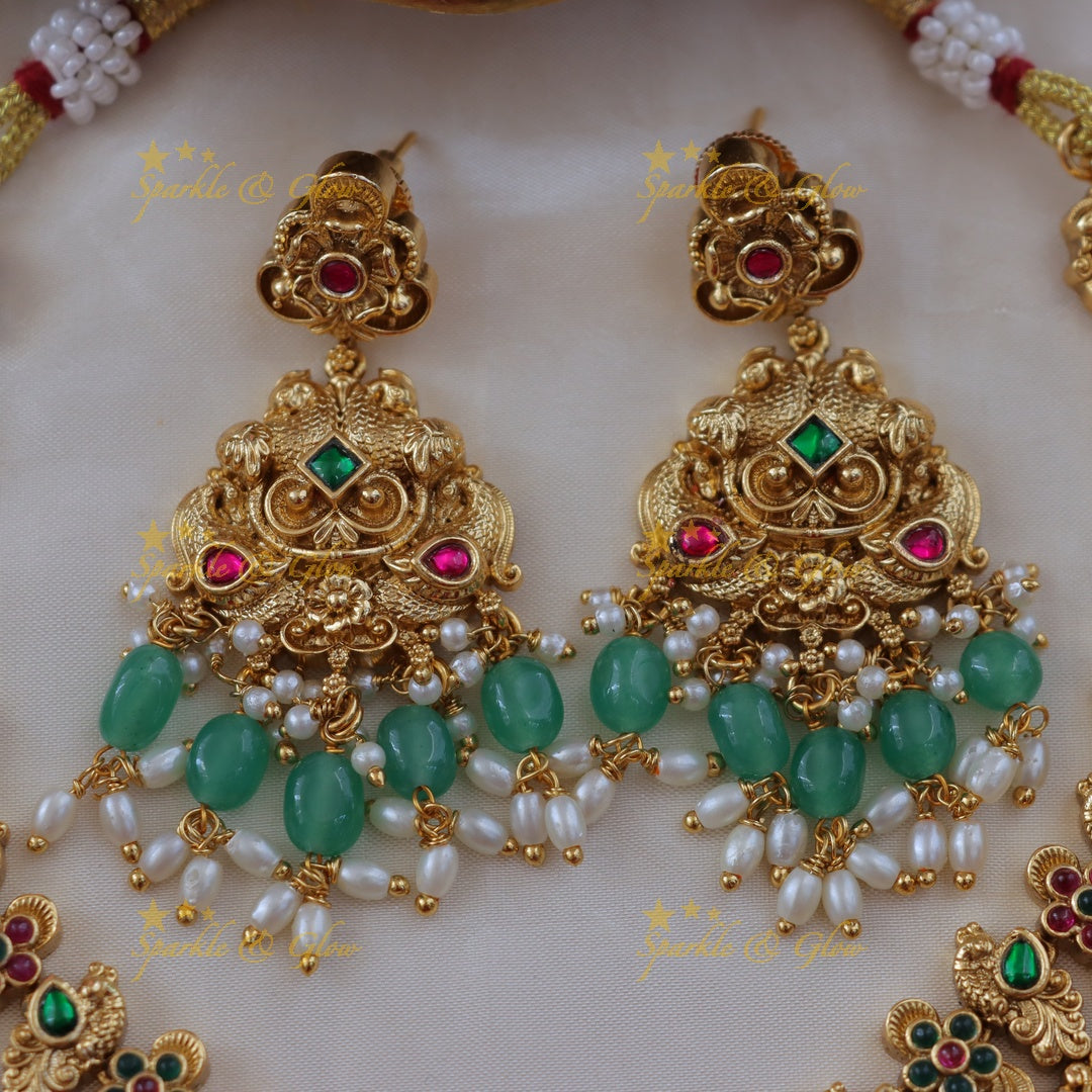 Exquisite Floral Peacock Necklace for Your Perfect Occasion