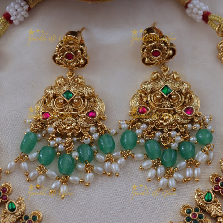 Exquisite Floral Peacock Necklace for Your Perfect Occasion