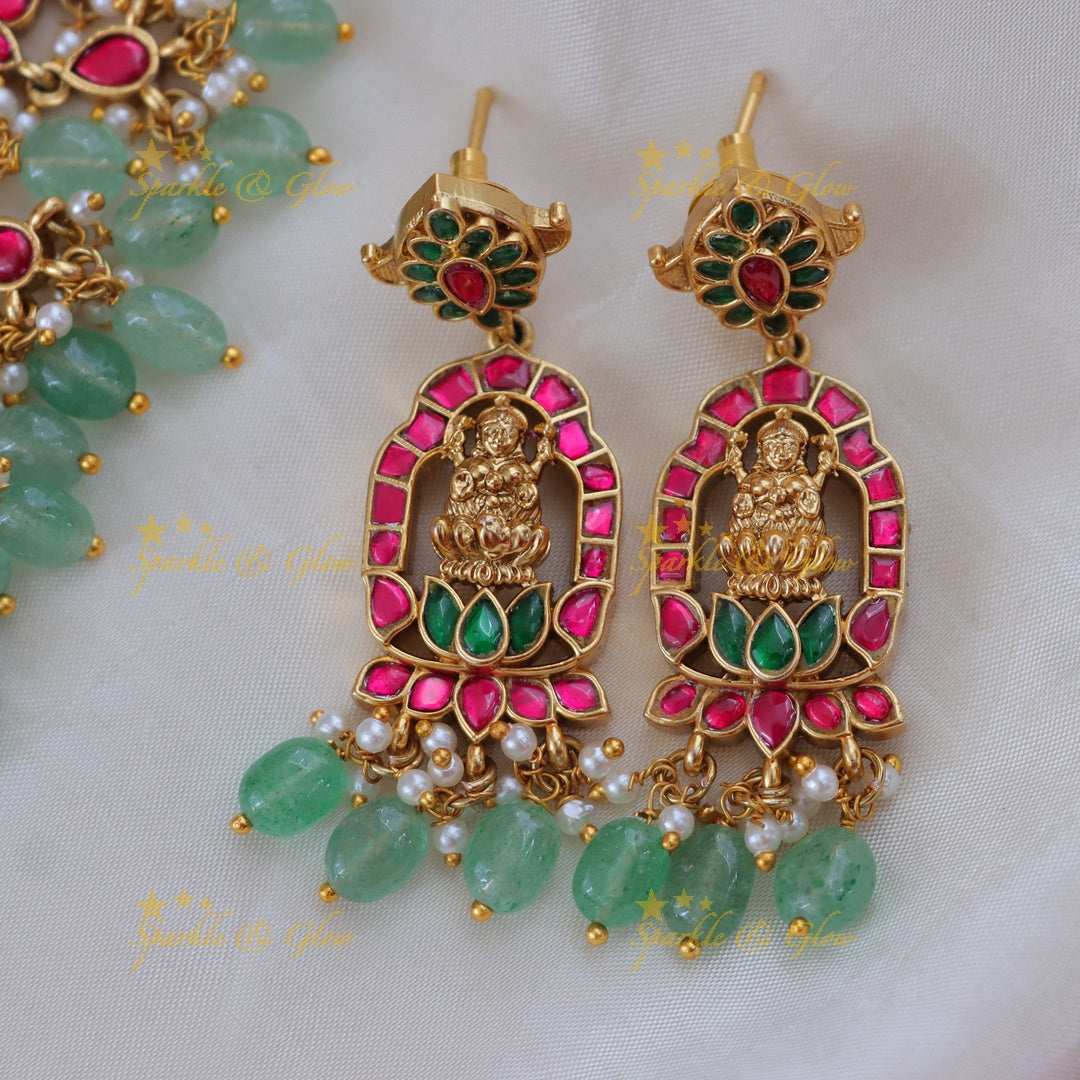 Exquisite Radiant Temple Necklace with Gemstones