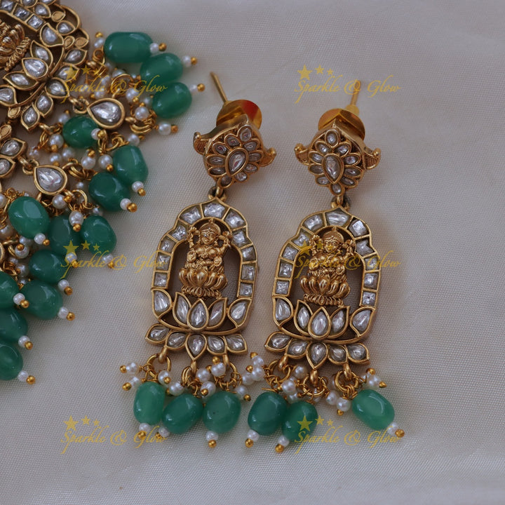 Exquisite Radiant Temple Necklace with Gemstones