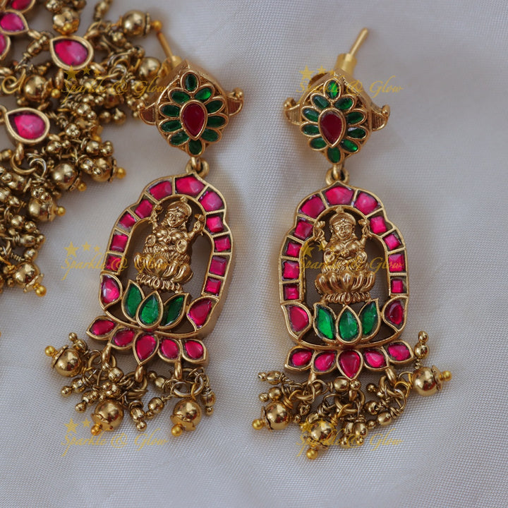 Exquisite Radiant Temple Necklace with Gemstones