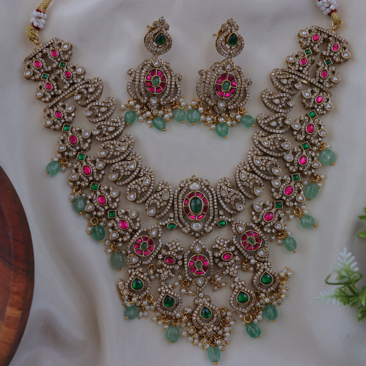 Exquisite Mango Design Necklace Set | Premium Imitation Jewelry