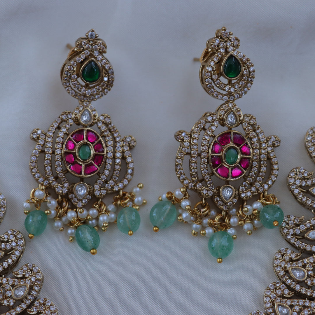 Exquisite Mango Design Necklace Set | Premium Imitation Jewelry